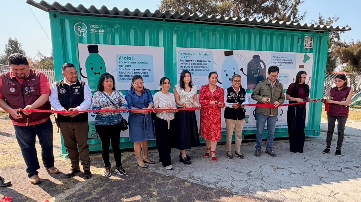 Alpla and environmental education at recycling points